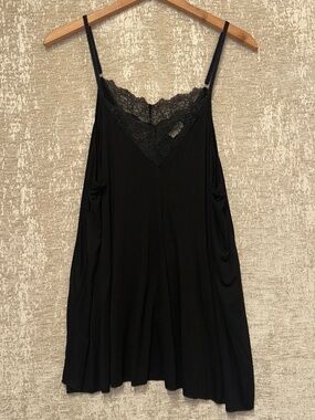 POL Black Lace Tank Top